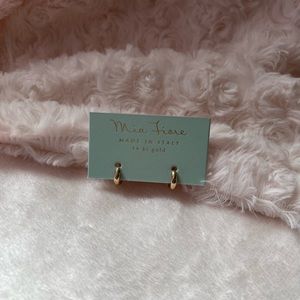 MIA FIORE Made In Italy 14kt Gold Polished Petite Huggie Earrings